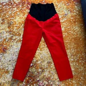 Loft red Maternity pants size 10M